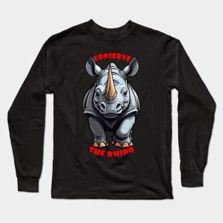 Conserve the Rhino Long Sleeve T-Shirt